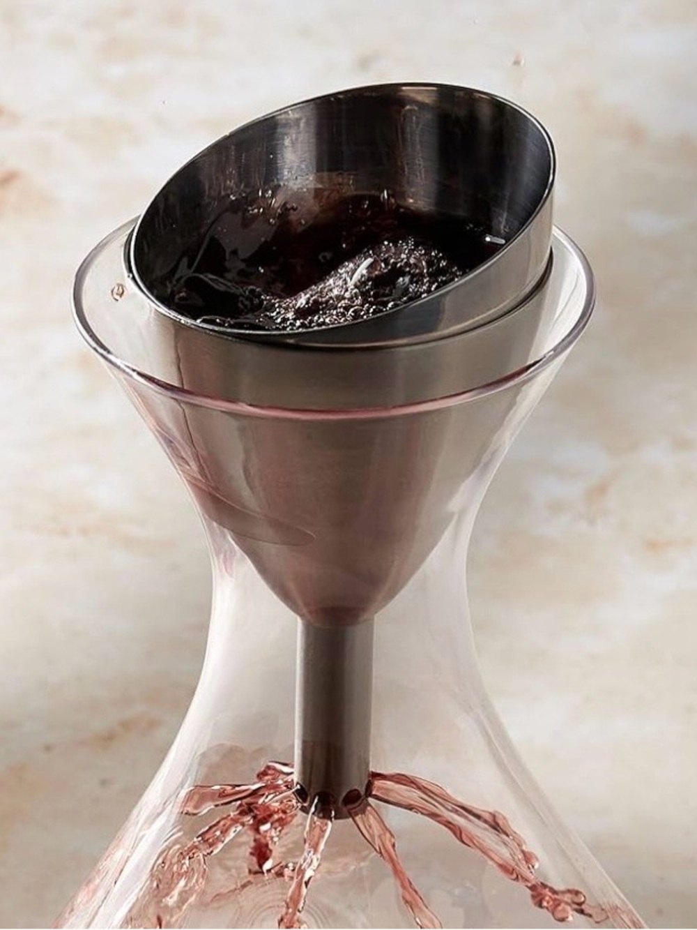 rabbit wine aerator with shower funnel